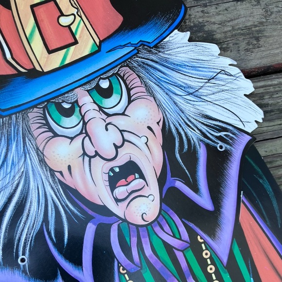 40” vintage jointed witch die cut from Beistle, 1988 - Picture 1 of 5